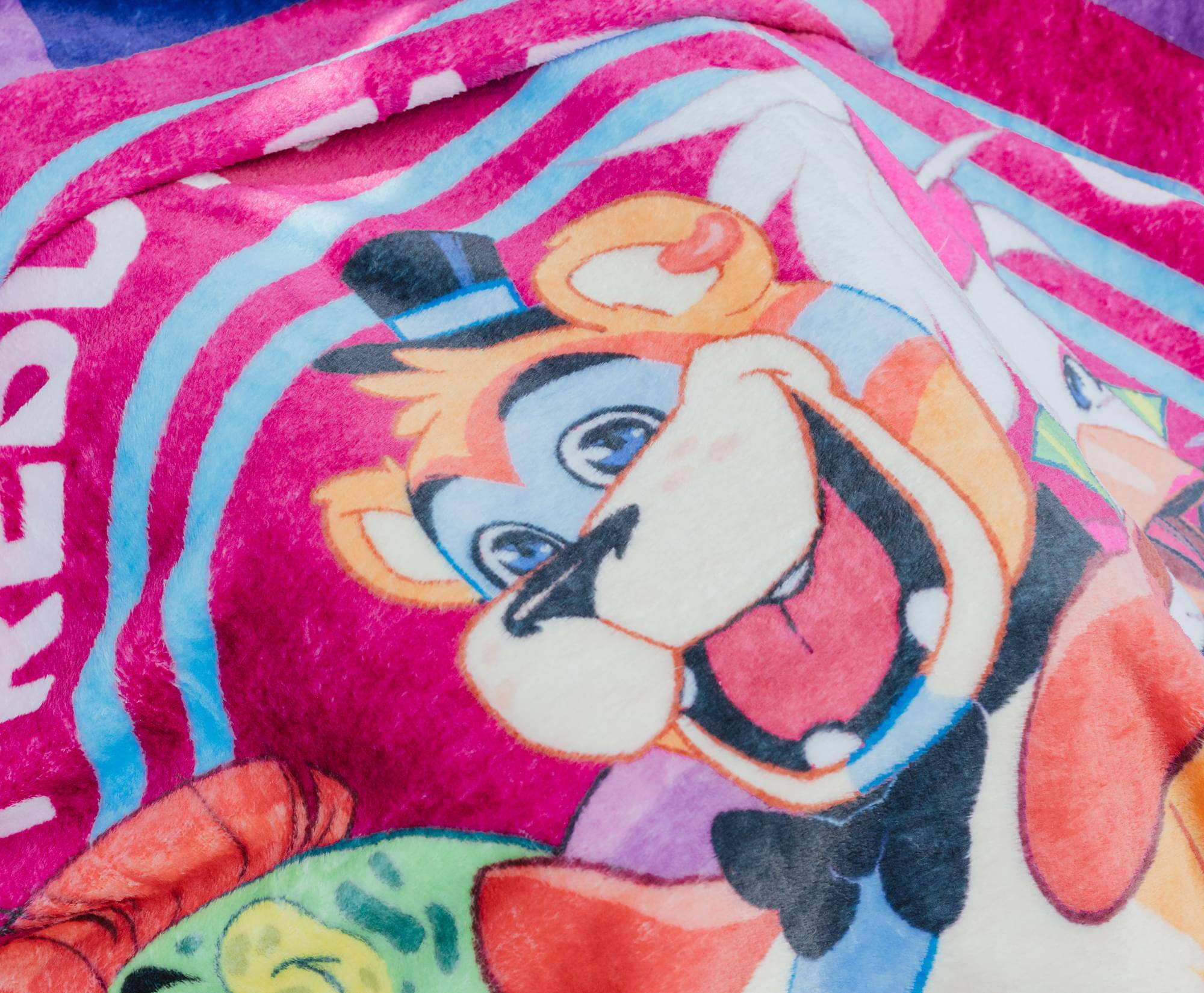 Alt View 3. Silver Buffalo - Five Nights At Freddy's Mega Pizzaplex Fleece Throw Blanket | 50 x 60 Inches - Multi-Colored.