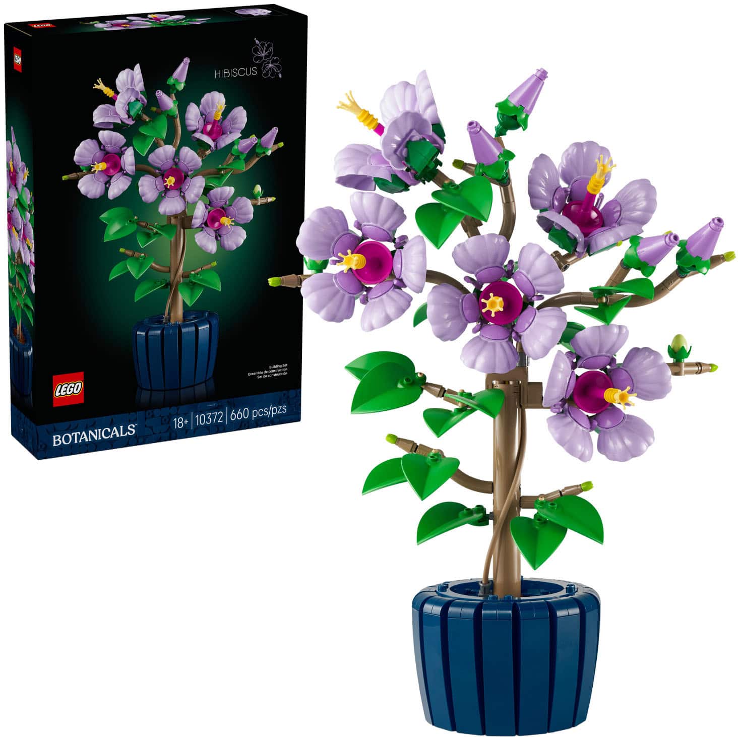 LEGO - Botanicals Hibiscus Flower Building Set 10372 - Front_Zoom