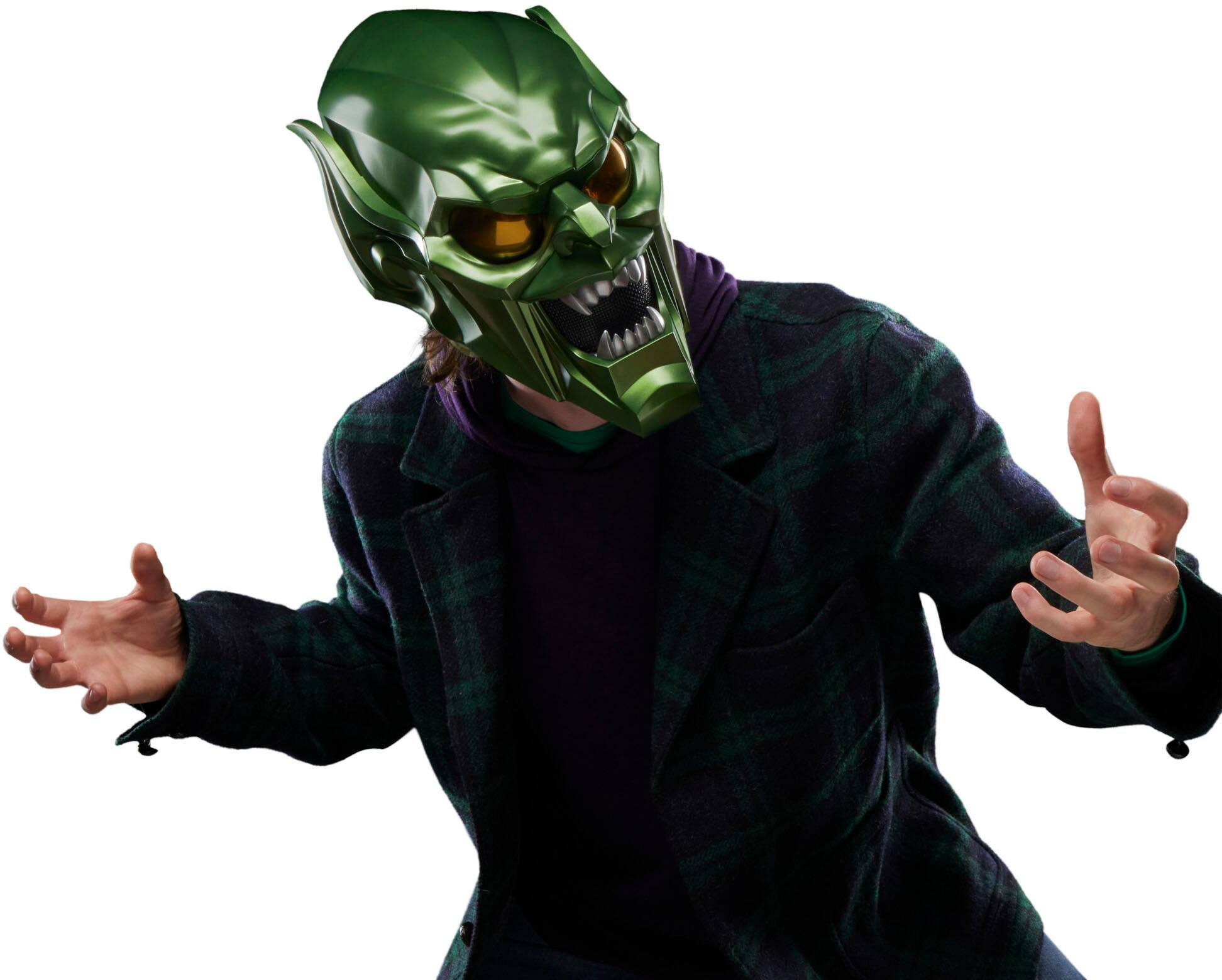 Alt View 13. Marvel - Legends Series Green Goblin Roleplay Helmet.