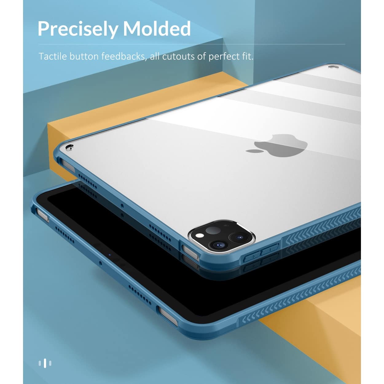 Precisely Molded Tactile button feedbacks, all cutouts of perfect fit.