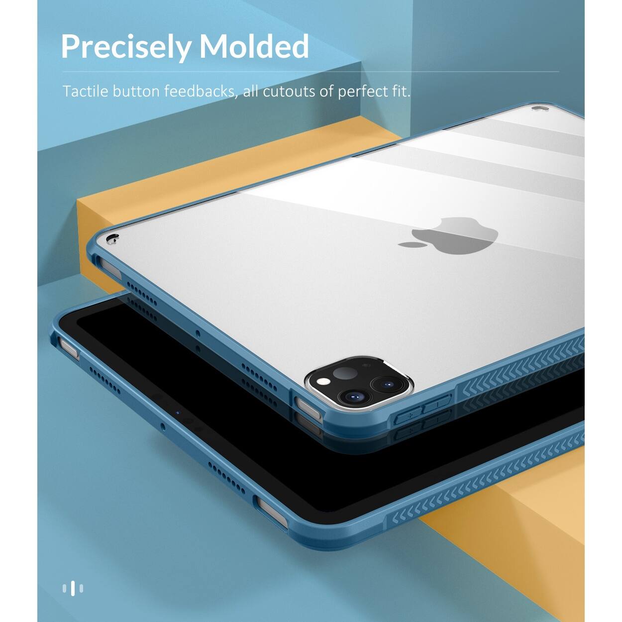 Precisely Molded Tactile button feedbacks, all cutouts of perfect fit.