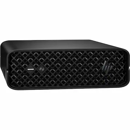 Front. HP - HP Z2 Mini G1i Workstation - 1 x Intel Core Ultra 7 265 - 32 GB - 1 TB SSD - Mini PC - Black - Intel W880 Chip - Windows - Black.