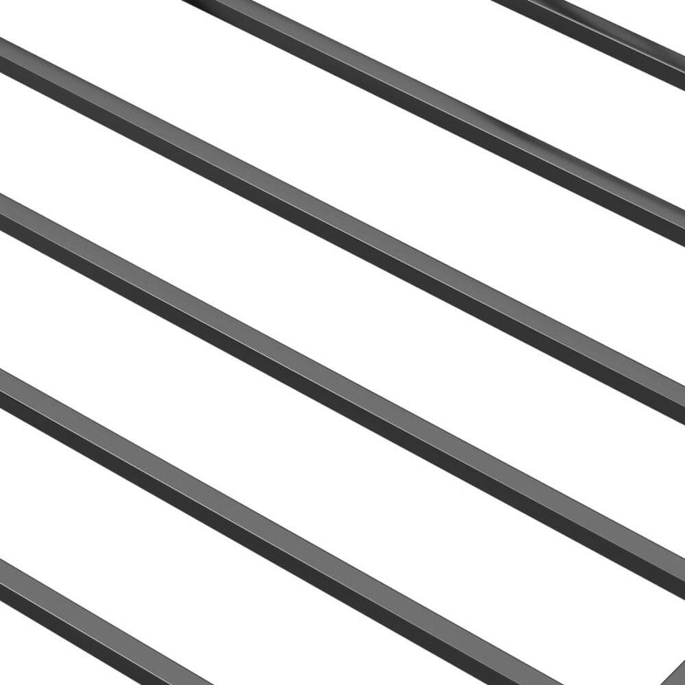 Back. Kadyn - Modern BedFrame Bed Queen Size Platform Bed with Headboard and Metal FrameQueen Size - Black.