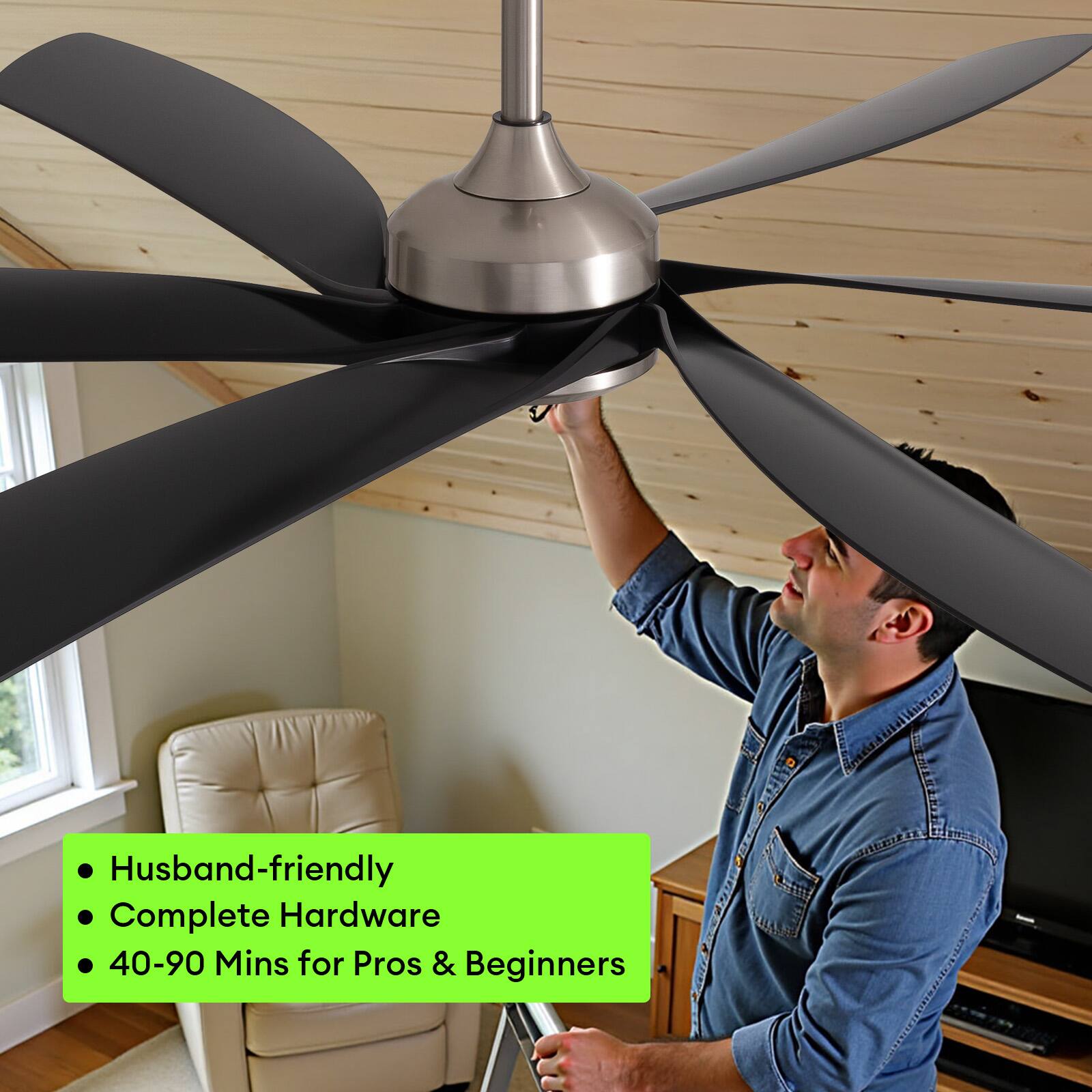 - Husband-friendly
- Complete Hardware
- 40-90 Mins for Pros & Beginners