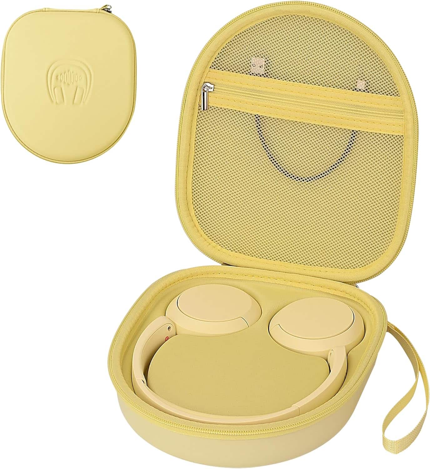 ACJPR - Hard Headphone Case for Sony WH-CH520 – EVA, Protective, Yellow