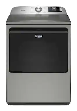 Maytag - 7.4 Cu. Ft. Smart Electric Dryer with Extra Power and Advanced Moisture Sensing - Classic SIlver