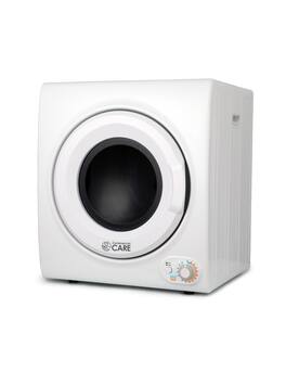 Commercial Care - 3.5 Cu. Ft. Portable Electric Dryer, Front Load, 120V, 1500W, Holds 13.2 lbs Laundry, Stainless Steel Drum - White