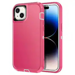 Entronix - Heavy Duty Case for iPhone 15 Plus - Triple-Layer Protection - Pink