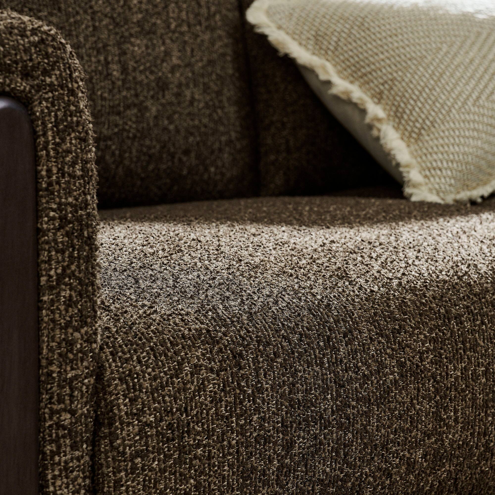 Alt View 1. Modway - Hawken Boucle Fabric Accent Armchair by Modway - Antique Espresso.