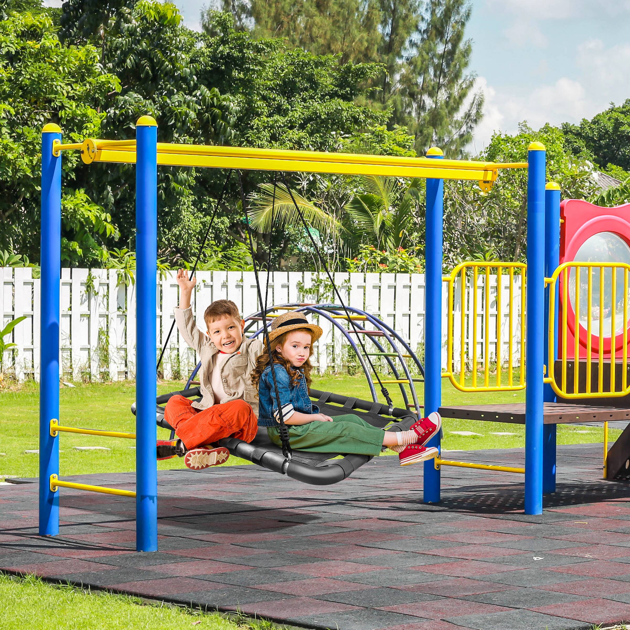 Alt View 1. Sorbus - Sorbus Outdoor Platform Swing for Kids,  Rectangular Mat Chair for Tree,  Swing Set,  Playground.