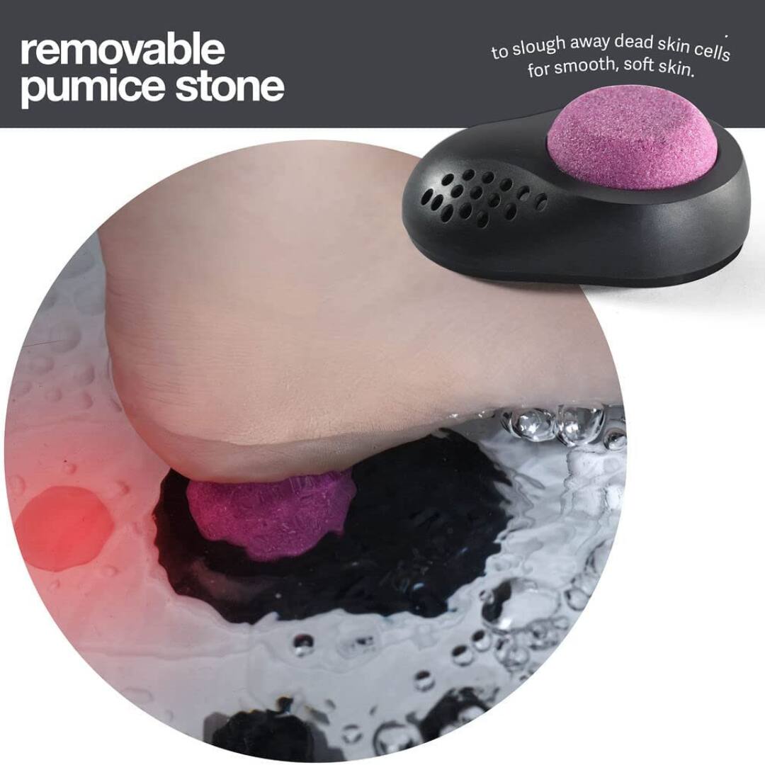 removable pumice stone

to slough away dead skin cells for smooth, soft skin.