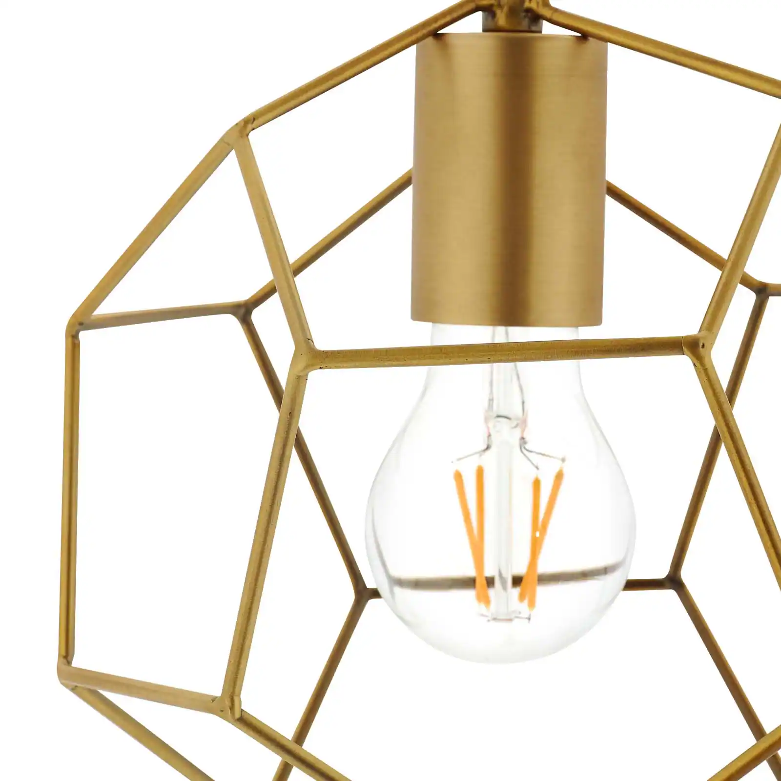 Back. Modway - Pique Gold Metal Ceiling Fixture by Modway - Gold.