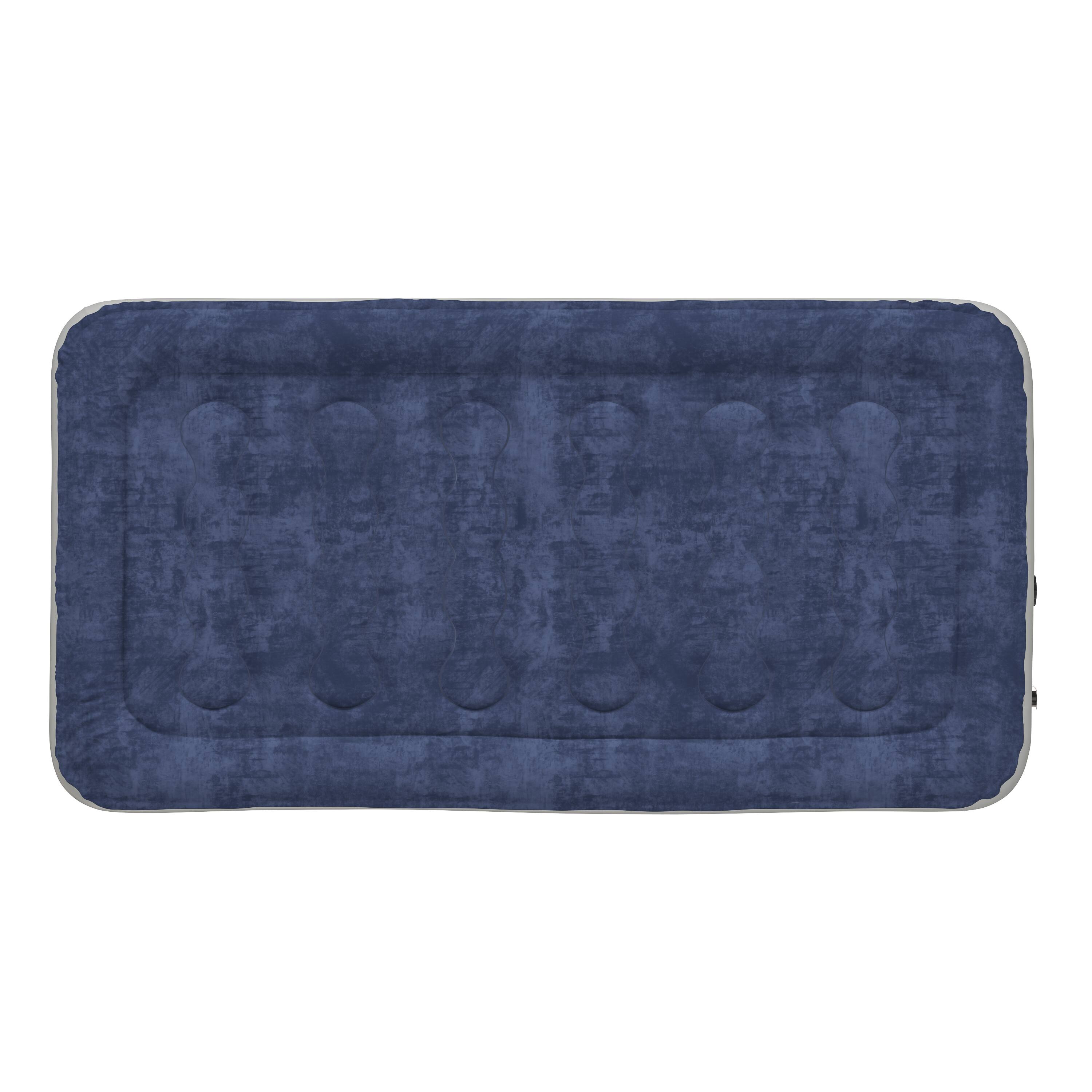 Alt View 8. Emma + Oliver - 18 Inch Raised Inflatable Air Mattress With Internal Electric Pump - Blue.