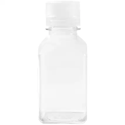 Front. Nalgene - Nalgene Transparent Lexan Polycarbonate Square Storage Bottle - 8 oz. - Clear.