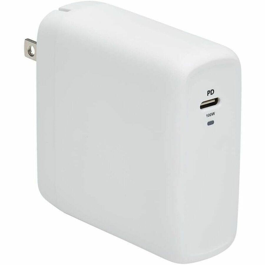 Alt View 7. Tripp Lite - Eaton Tripp Lite Series Compact 1-Port USB-C Wall Charger - GaN Technology, 100W PD3.0 Charging, White - 120 V AC, 230 V - White.