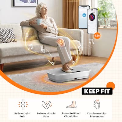 KERDOM Vibration Plate Gym Music Player Function, Full Body KERDOM Vibration Plate Gym Music Player Function, Full Body
