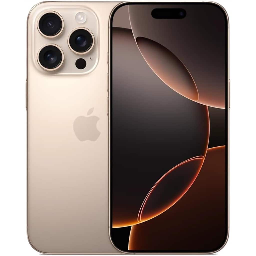 Apple - iPhone 16 Pro Max 256GB 6.9" 5G Fully Unlocked, Desert Titanium - Gold