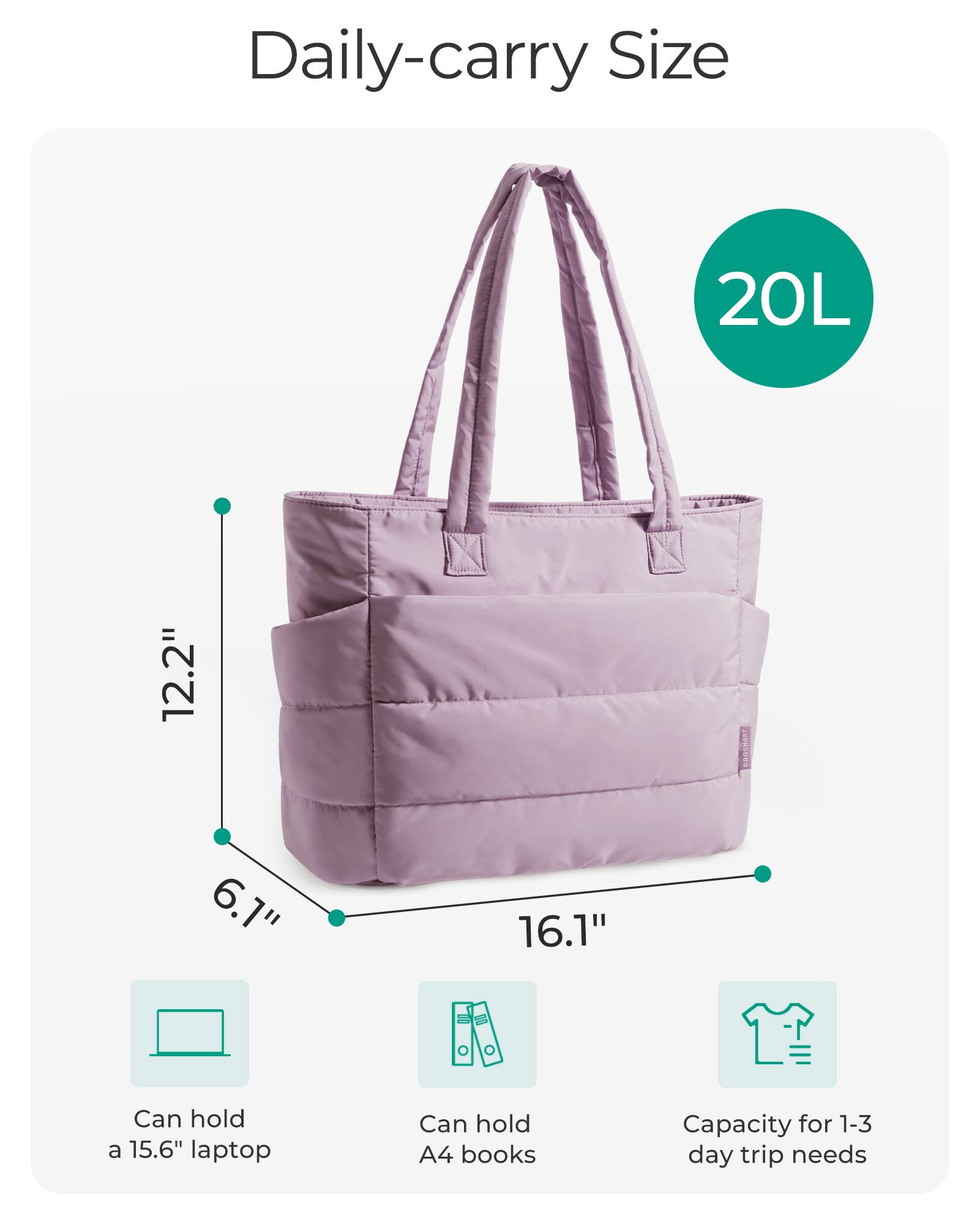 Bagsmart Bubble 20L Puffy 15.6