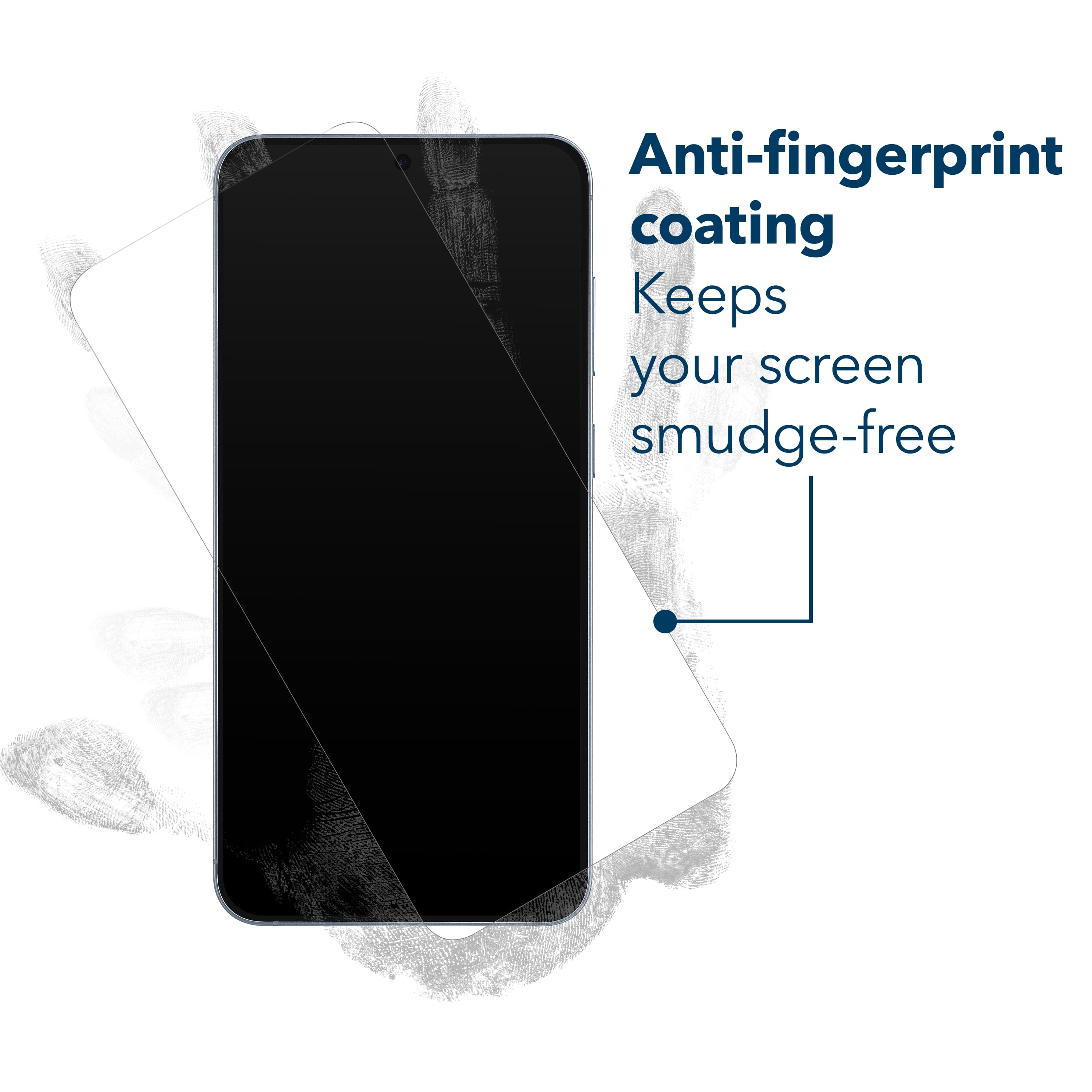 Anti-fingerprint coating keeps your screen smudge-free.
