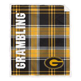 Pegasus - Grambling Tigers 50" x 60" Playmaker Plaid Ultra Cozy Sherpa Throw - Multicolor