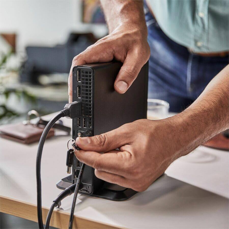 Alt View 1. HP - HP Elite Mini 800 G9 Desktop - Intel i7-14700T 14th Gen, 16GB RAM, 512GB SSD, Windows 11 Pro, UHD Graphics 770 - Black.