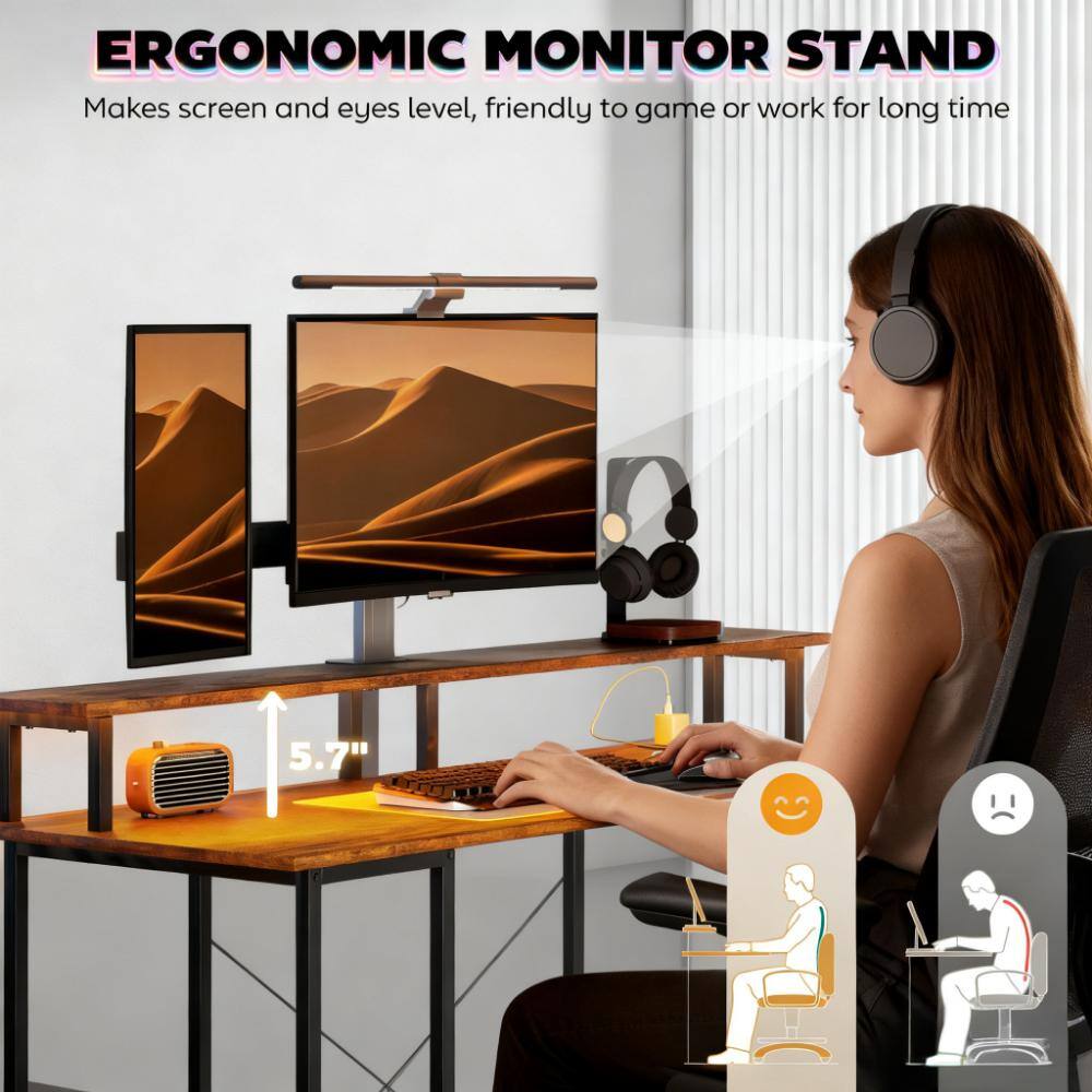 ERGONOMIC MONITOR STAND  
Makes screen and eyes level, friendly to game or work for long time  
5.7"