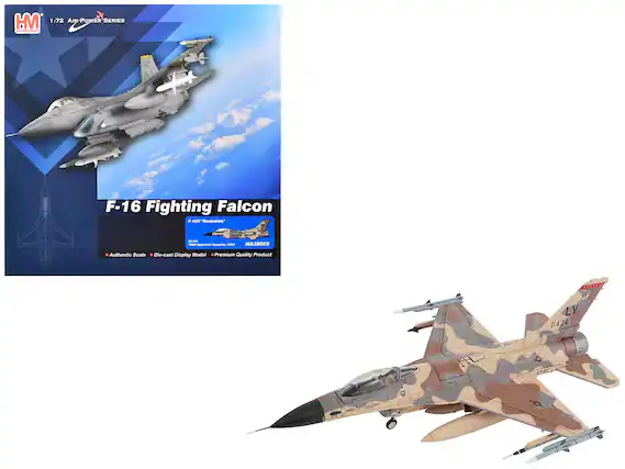 HM 1:72 AIR-POWER SERIES
F-16 Fighting Falcon
F-16C "Hockside"
AA - Ng Rhego
HA38055
Authentic Scale
Die-cast Display Model
Premium Quality Product
LV 474
AFRC
86-474
AFRC
HA38055
Premium Quality Product