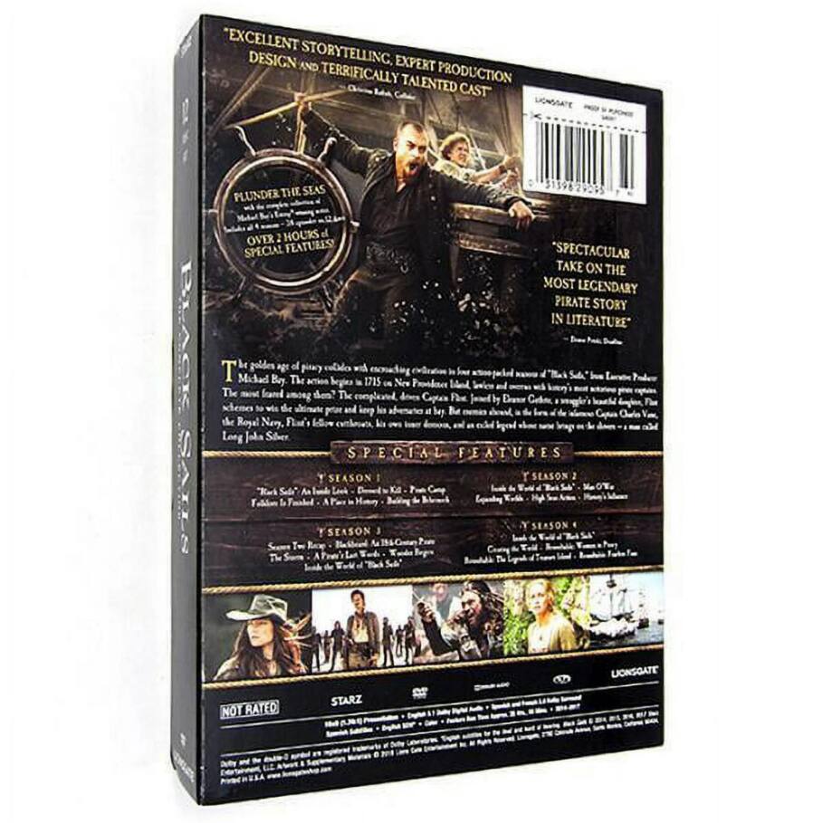 Angle. Black Sails: The Complete Collection   - DVD.
