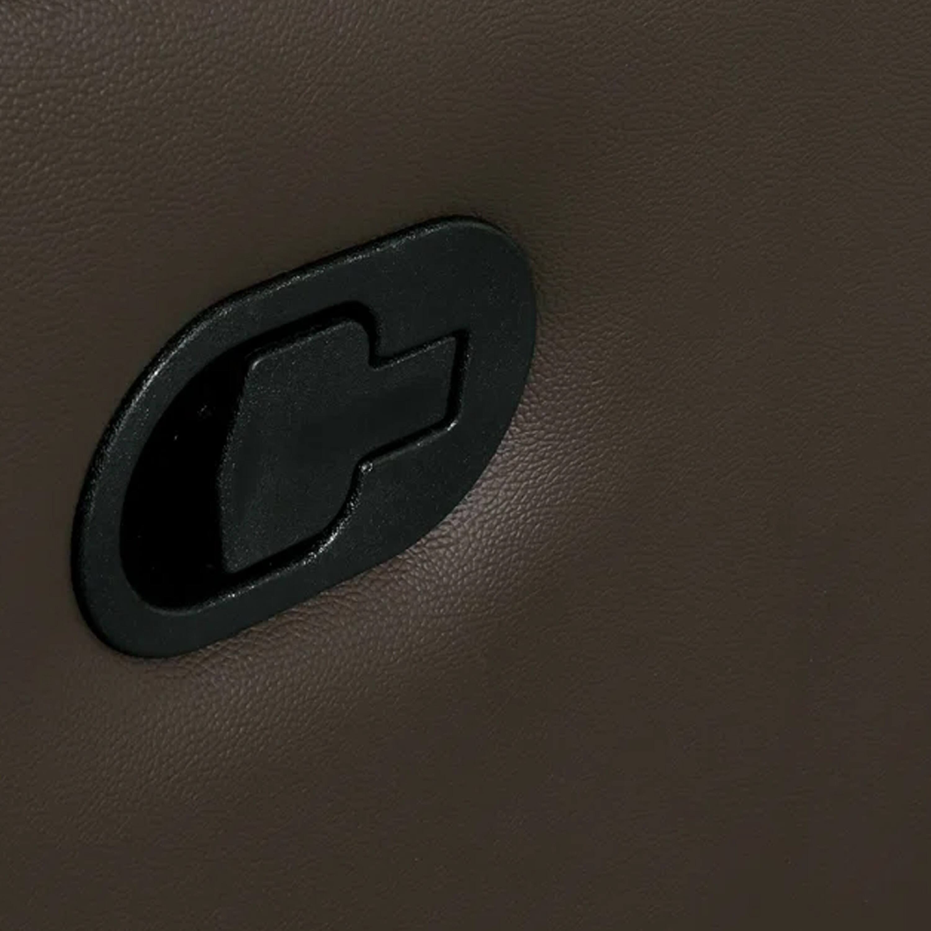 Alt View 2. Manhattan Lane - Ozy Manual Recliner Chair, Pillow Top Arms - Dark Brown, Black.