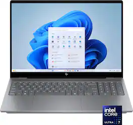 HP - OmniBook X 16" 2K OLED Touch-Screen Laptop - Intel Core Ultra 7 2025 - 32GB Memory - NVIDIA GeForce RTX 4050 - 2TB SSD - Meteor Silver
