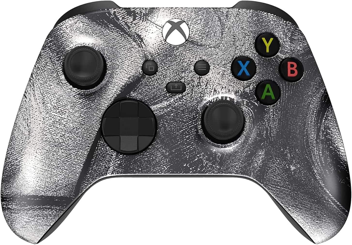 Front. Custom Controllerzz - Custom Wireless Controller for Xbox Series X|S, Xbox One, & PC - Silver Swirl.