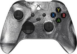 Custom Controllerzz - Custom Wireless Controller for Xbox Series X|S, Xbox One, & PC - Silver Swirl