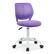 Front. Gymax - Gymax Kids Desk Chair Ergonomic Swivel Children Mesh Study Height Adjustable Purple - Purple.