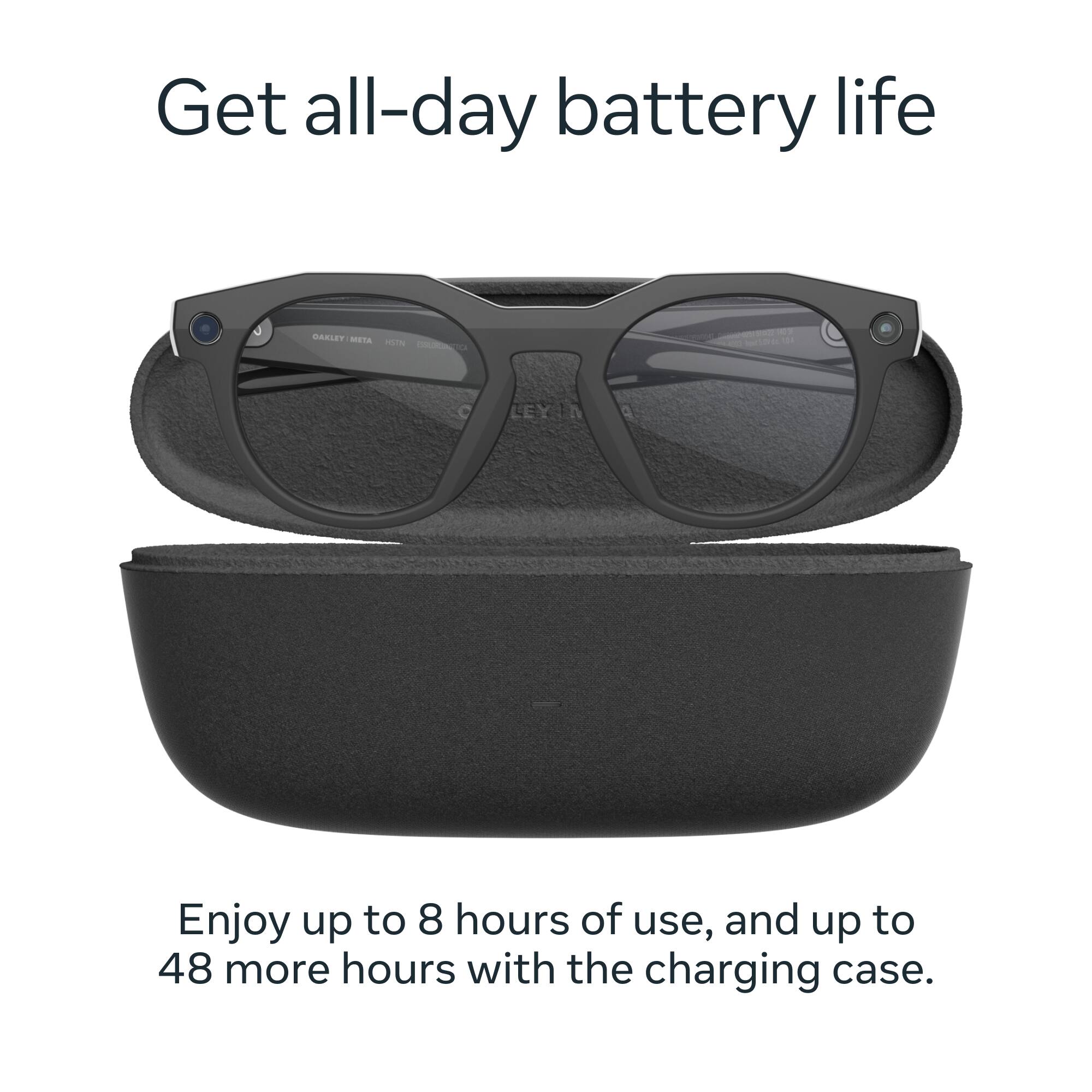 Get all-day battery life

Enjoy up to 8 hours of use, and up to 48 more hours with the charging case.