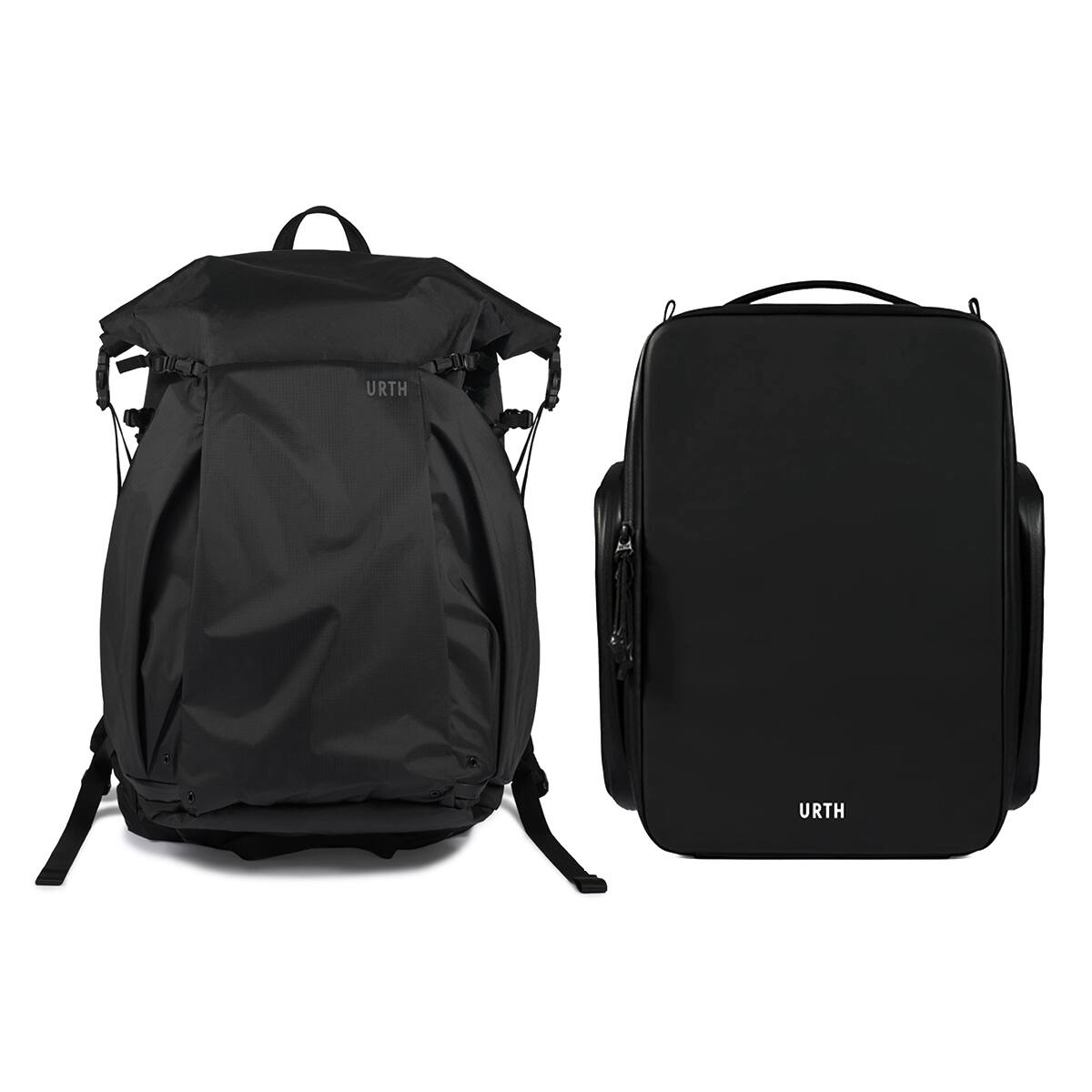 Urth Helios 40L Outdoor Backpack (black + Large Core Camera Cube + Rain ...