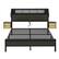 Alt View 5. Bestier - Bestier Queen Gaming Bed Frame Golden Stripe Headboard LED Nightstands with Charging Station - Black.