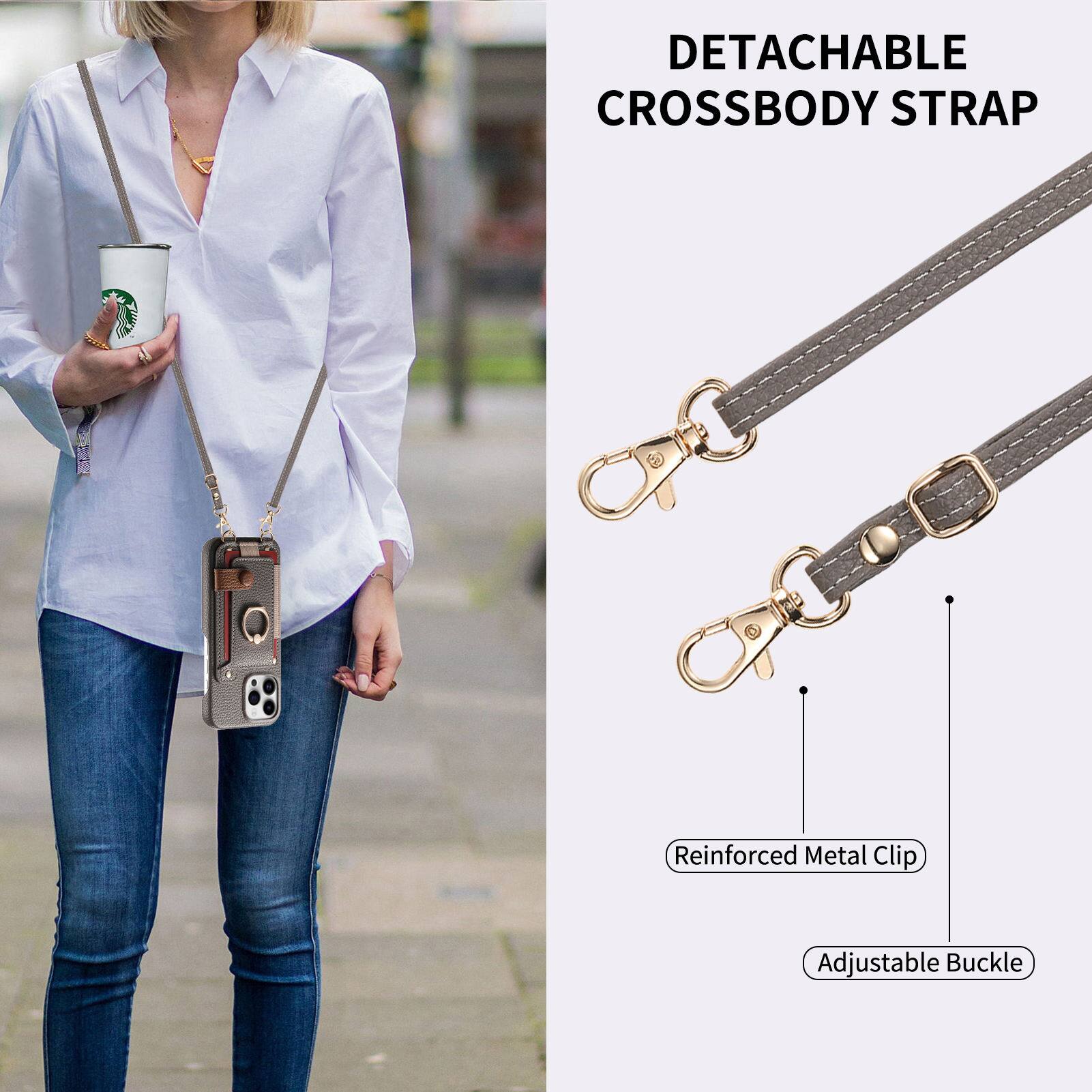 DETACHABLE CROSSBODY STRAP

Reinforced Metal Clip

Adjustable Buckle