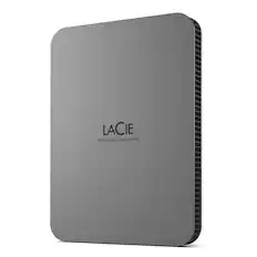 Front. LaCie - LaCie Mobile Secure 2TB External USB-C 3.2 Portable Hard Drive with Rescue Data Recovery Services - Space Gray.