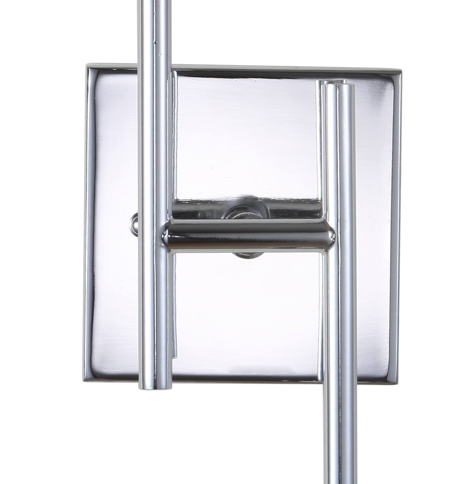 Alt View 3. Jonathan Y - Turing 18.7" 2-Light Metal LED Wall Sconce, Chrome - Chrome.