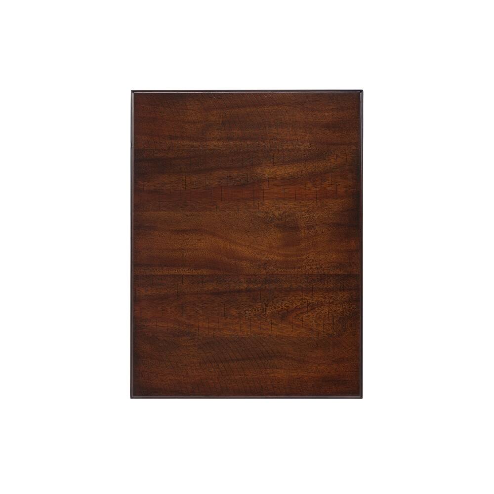 Alt View 9. Loheer - Loheer Solid Wood End Table with Drawer, Vintage Narrow Sofa Side Table for Living Room, Walnut - Walnut.
