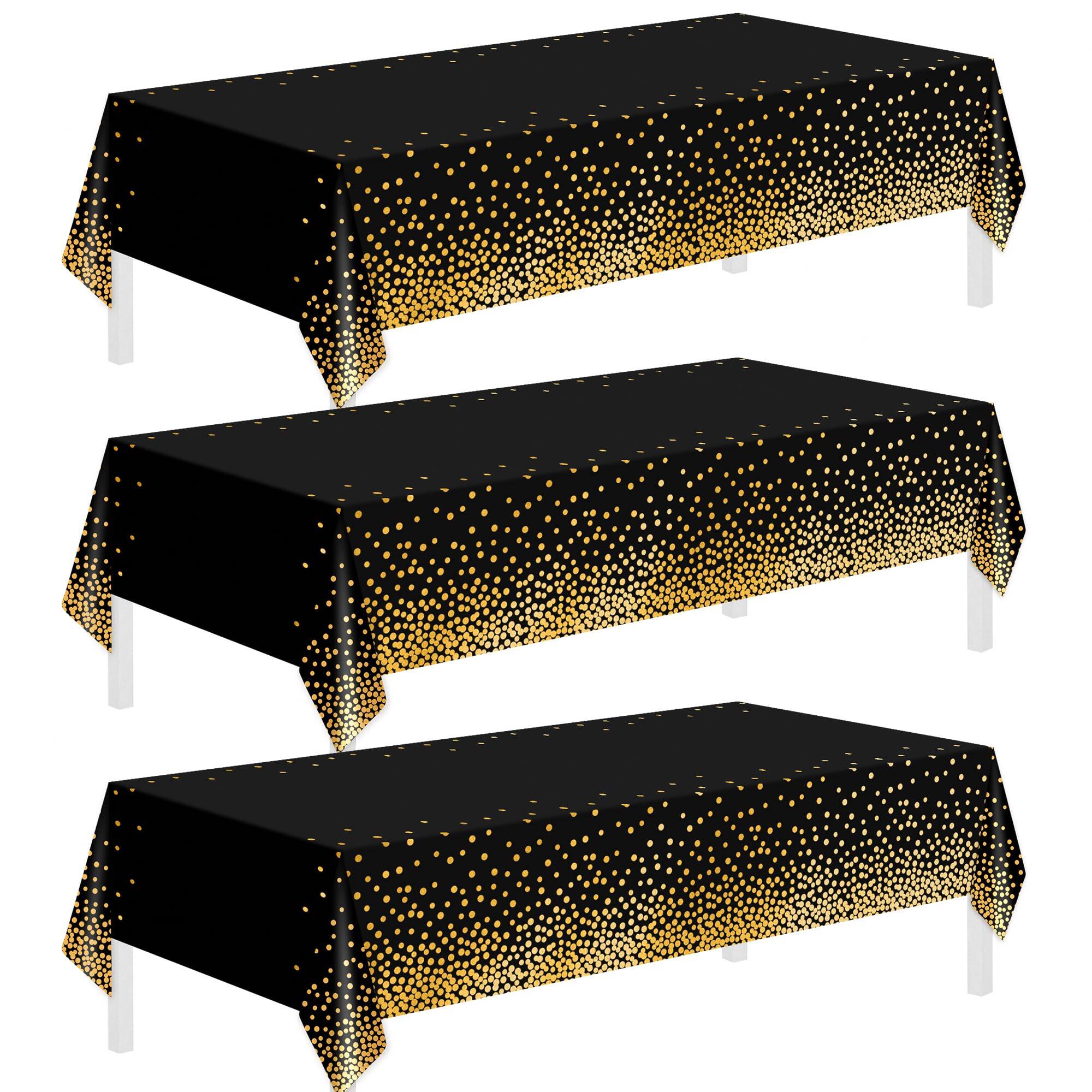 Black Gold Dot-54" x 108"