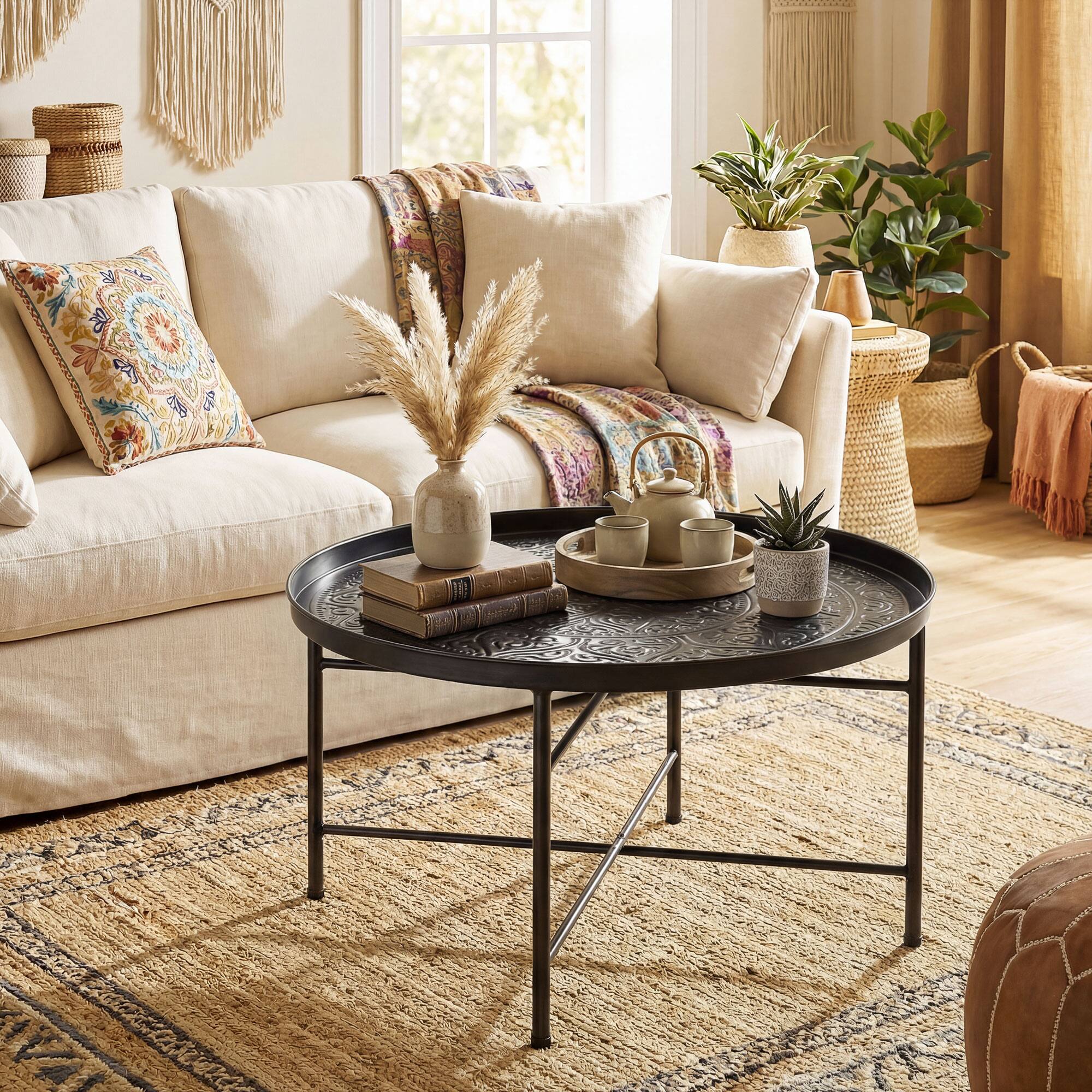 Alt View 1. Homcom - Table for Living Room - Black.