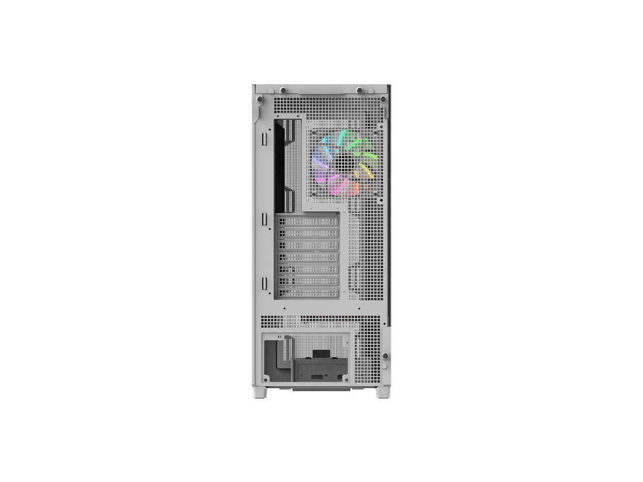 Alt View 5. Thermaltake - Thermaltake S380 TG ARGB ATX/mATX/mITX 1x120mm 1x360mm 360mm Rad Hidden Connectors Snow - Snow.