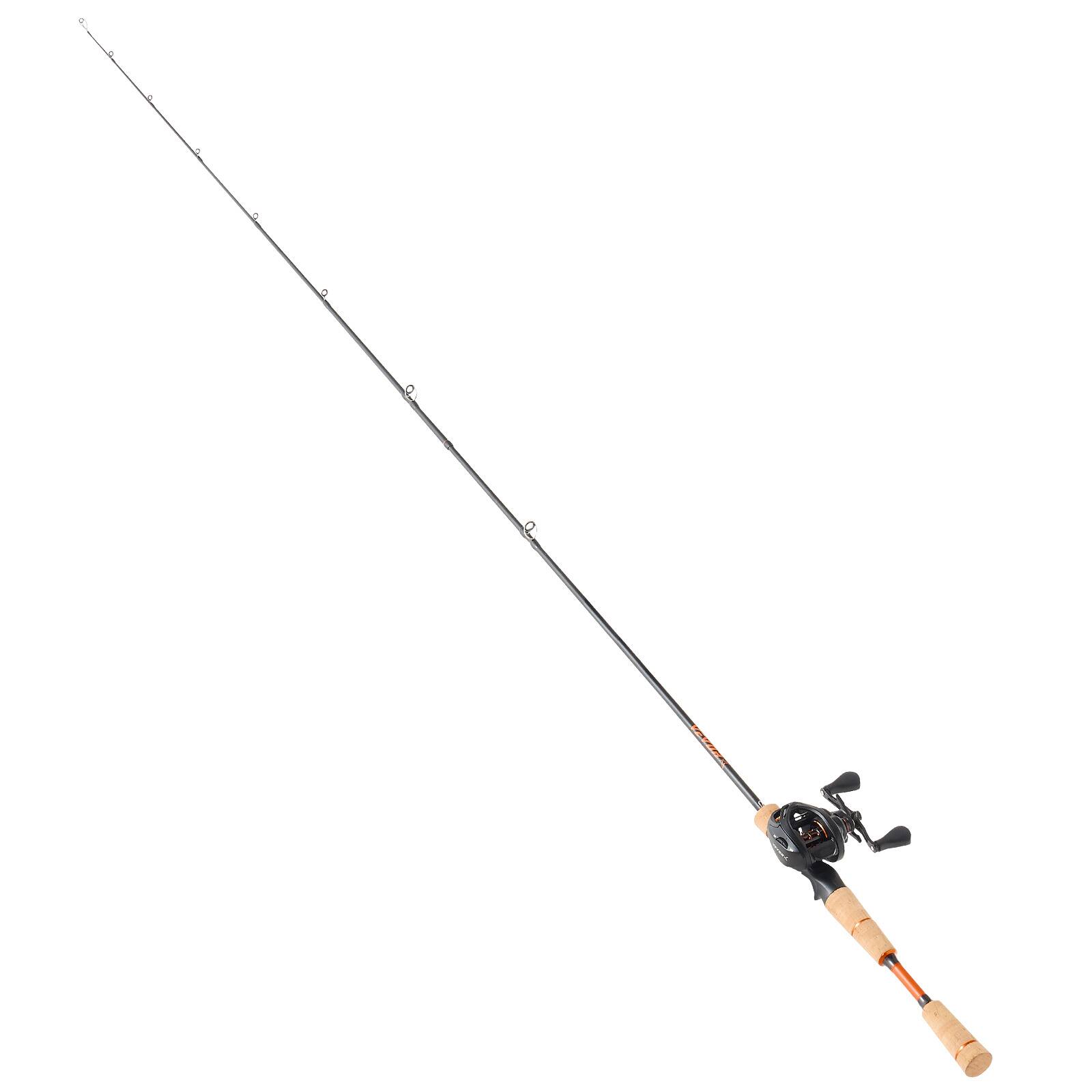 Alt View 5. VEVOR - Rod and Fishing Reel Combo, IM7 Carbon Fiber Baitcasting Rod and Reel Combo, Bass Fishing Pole with 6+1 BB System - Black.