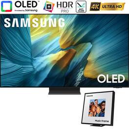 Samsung - 55" S95F OLED 4K Vision AI Smart TV (2025) Bundle with Photo Music Frame Smart Speaker Dolby ATMOS