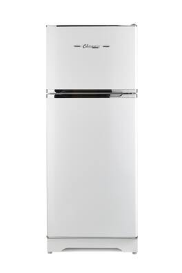 Unique Appliances - Off-Grid Classic Retro 27.2 in. 14 cu. ft. Propane Top Freezer Refrigerator - Marshmallow White