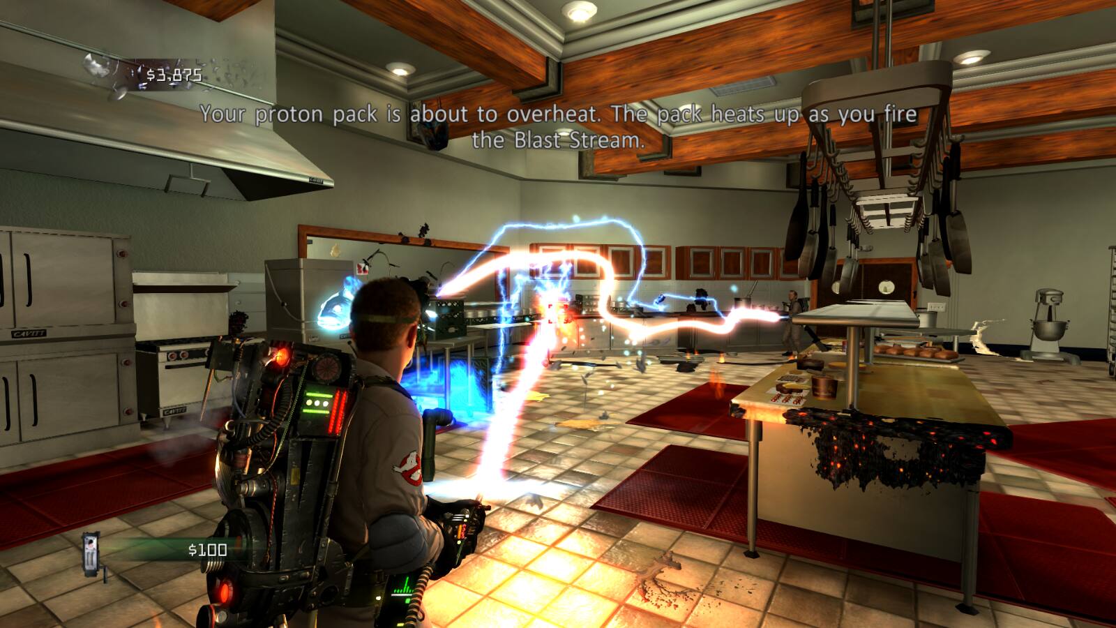 $3,875

Your proton pack is about to overheat. The pack heats up as you fire the Blast Stream.

$100