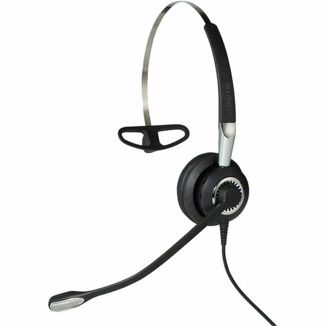 Jabra - BIZ 2400 Headset - Mono - Quick Disconnect - Wired - 300 Ohm - 150 Hz to 6.80 kHz - Over-the-head, On-ear - Black