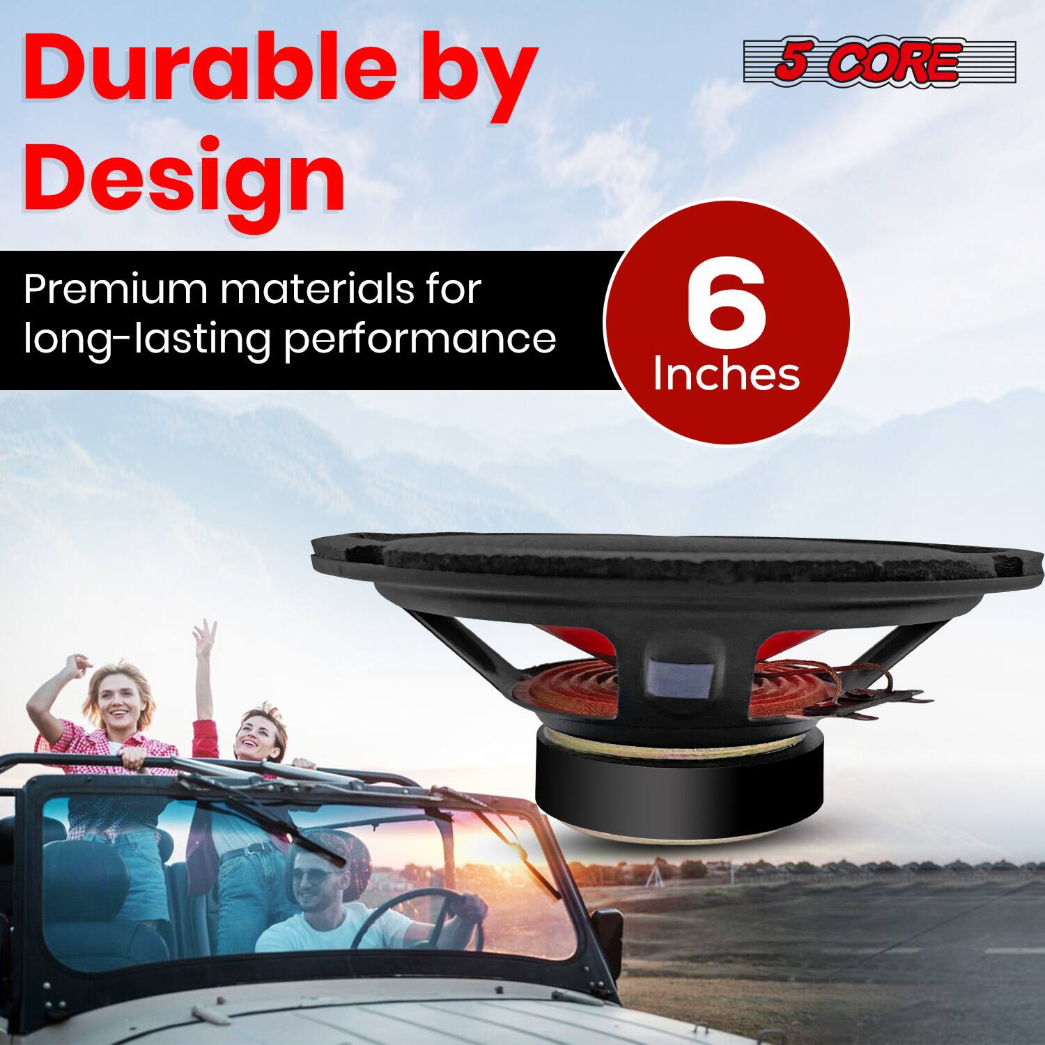 Durable by Design

Premium materials for long-lasting performance

5 CORE

6 Inches