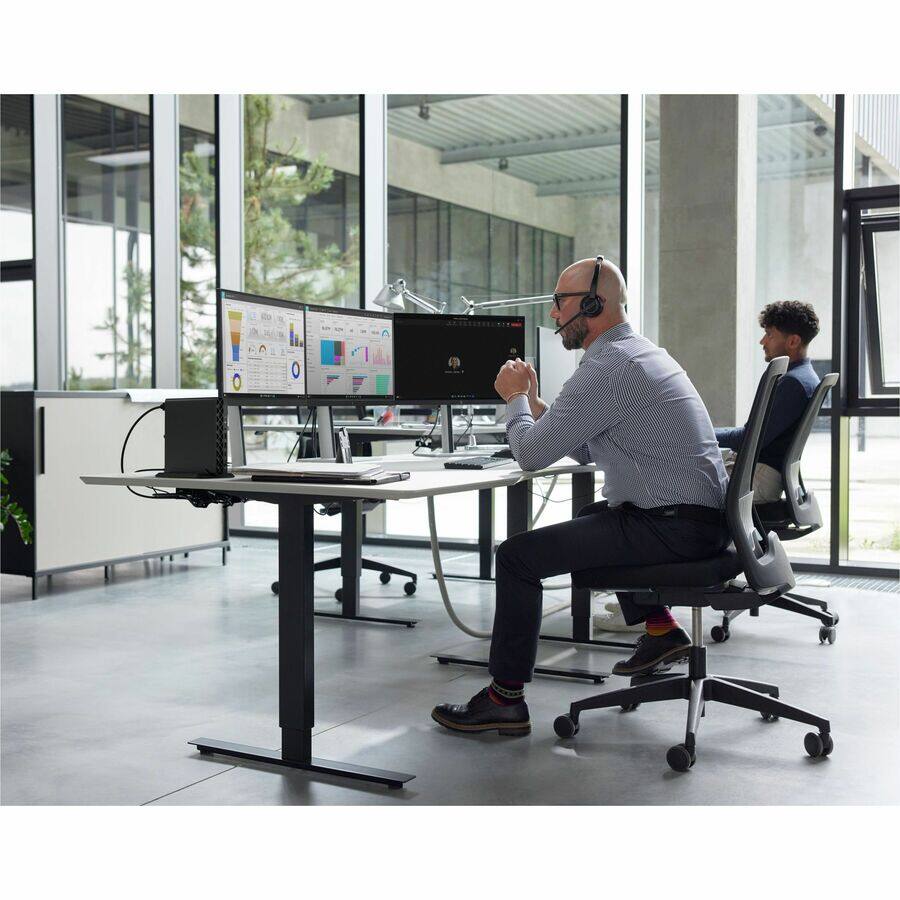 Alt View 3. HP - HP ProDesk 4 G1i Desktop Computer - Intel Core Ultra 5 235T - 32 GB - 512 GB SSD - Mini PC - Jack Black - Intel Q870 Chi - Jack Black.